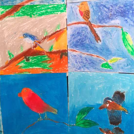 dessin d'oiseaux