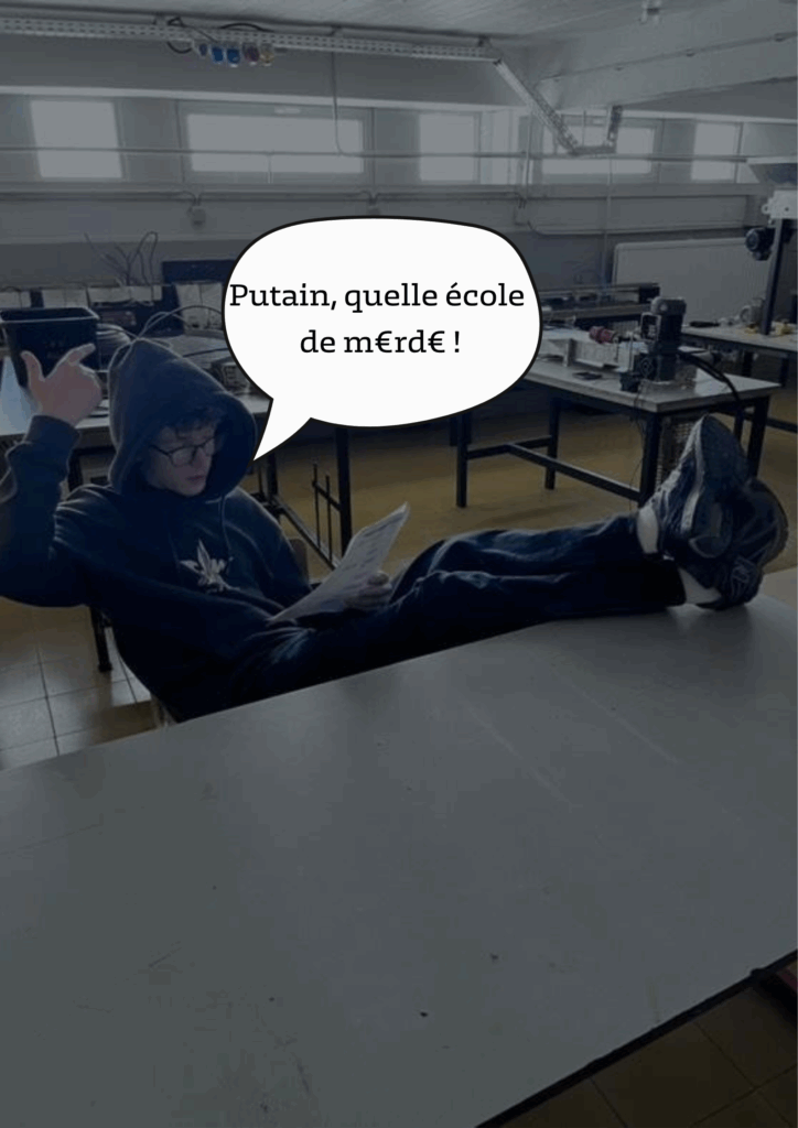 Un élève : "Putain, quelle école de merde"