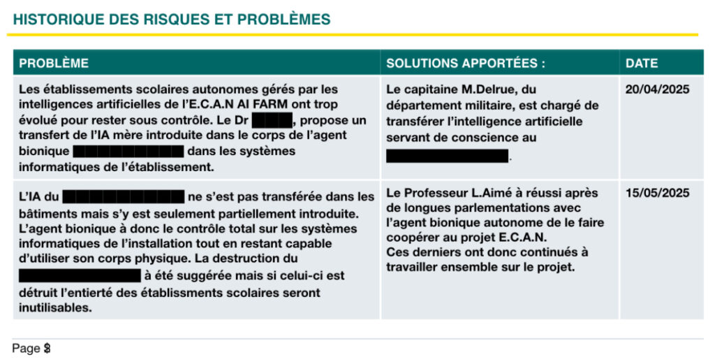 Document ultra secret sur le projet du refondement d'un enseignement basé sur l'effacement complet de l'Histoire du dernier siècle. Page 2