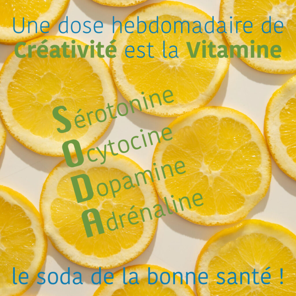 La créativité est le SODA Vitaminé de la bonne santé