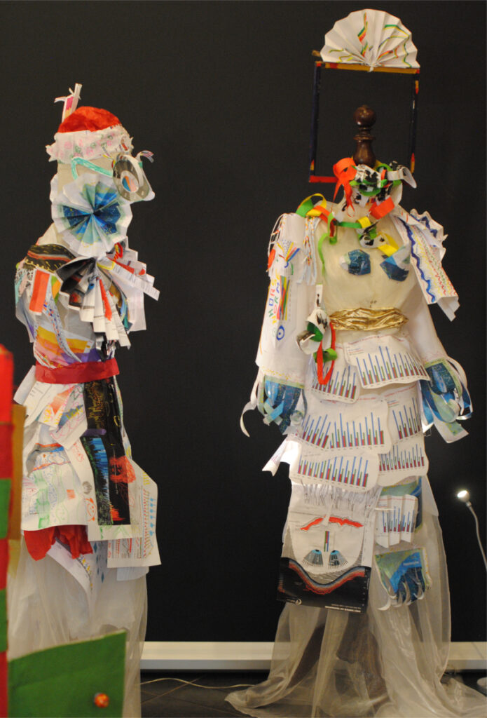 mannequin habillé de graphiques