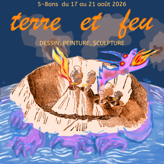 Terre volcanique et dragons flamboyants