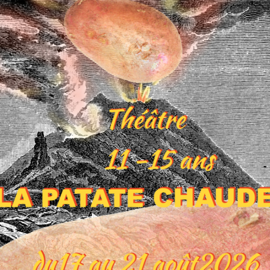 volcan crachant une gigantesque pâtate chaude